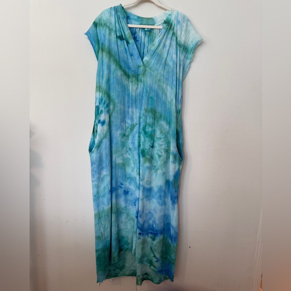 Love Tanjane Gauze Muscle Peasant Dress